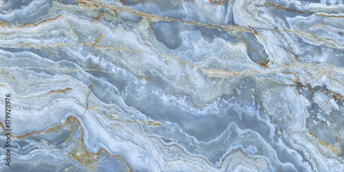 Tableau sur toile Elegant blue quartzite marble stone texture.