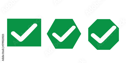 flat green Tick mark approved . Check mark icon symbols . symbol for website computer and mobile isolated on white background. green tick verified badge icon. 1176
