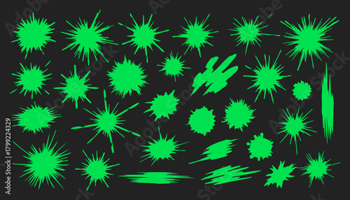 Abstract green seamless pattern vector illustration with Christmas stars and snowflakes for winter holiday celebration decoration