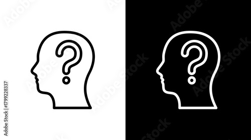 Problem White Icon Set Design