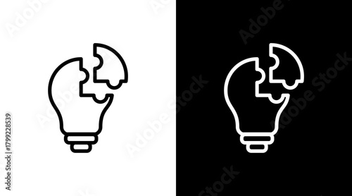 Solution White Icon Set Design