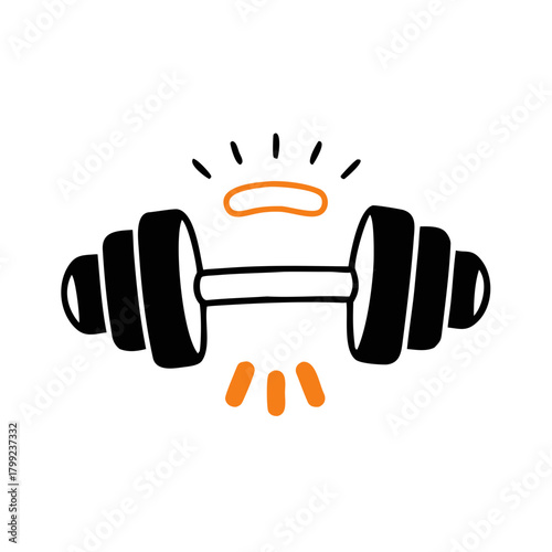 Dumbbell Workout Icon – Fitness and Rehabilitation Equipment