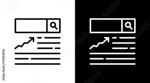 Seo White Icon Set Design
