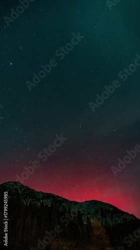 Polarlicht Österreich - Hochsteiermark - Alpen - Steiermark - Zeitraffer