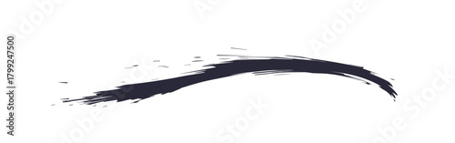 お正月や和風なデザインに使えるブラシストローク。毛筆の筆跡。筆文字。