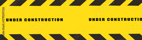 Under construction banner icon. Eps 10
