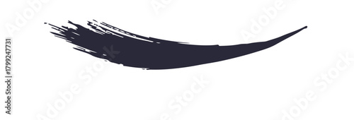 お正月や和風なデザインに使えるブラシストローク。毛筆の筆跡。筆文字。