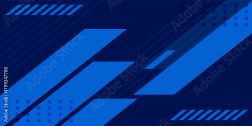 Simple sport background with geometric style. Blue background. Geometric background.
