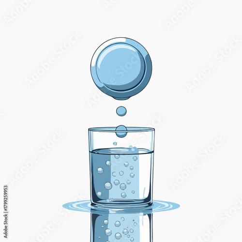 Effervescent Tablet Drop Icon