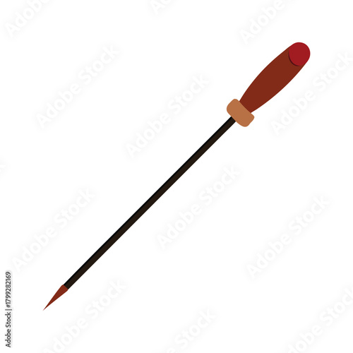 awl on white background