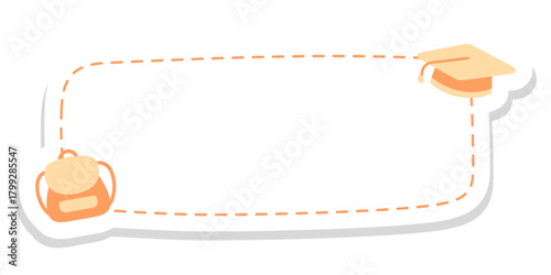 Backpack School Book Label Sticker for Kids