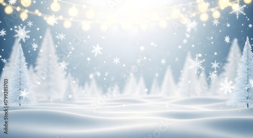 Winter Wonderland A Snowy Festive Dreamscape Background