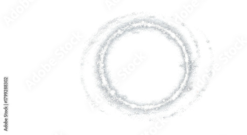 Subtle Glitter Circle Frame on Grey.eps