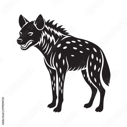 Hyena Dusk Roamer Wilderness Predator Silhouette