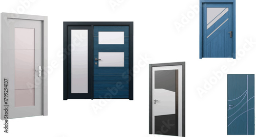 Here’s a clear, practical explanation of what each door design communicates and where it would work best, plus general selection tips.