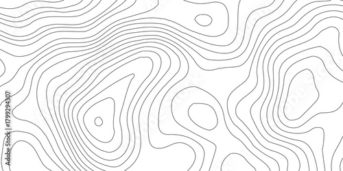 Topographic map patterns, topography line map. Vintage outdoors style. The stylized height of the topographic map, paper texture Imitation of a geographical map shades,