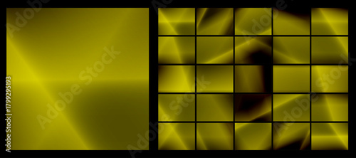 Collection of golden yellow gradient backgrounds, rich, representing warmth and luxury, for digital design, "Innovate & Grow" concept