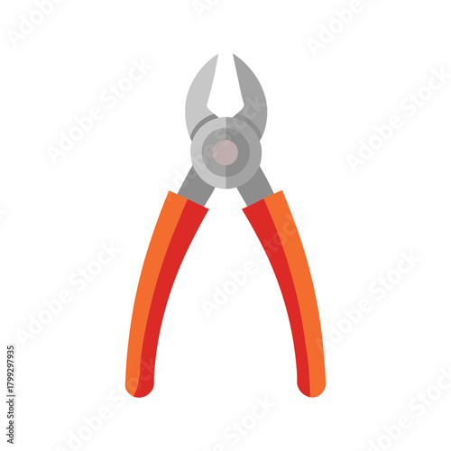 tin snips vector illustration