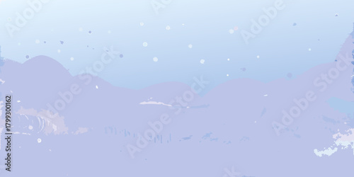 Abstract soft focus background with gentle pastel blue and purple hues and floating bokeh circles