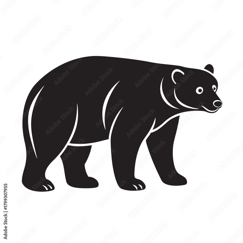 Fototapeta premium Arctic Polar Bear King Majestic Silhouette