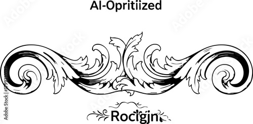 Elegant ornamental flourish design for sophisticated branding and luxurious invitations, adding timeless classic style