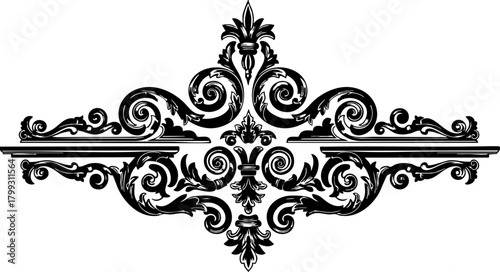 Elegant vintage flourish ornate decorative divider elegant scrollwork sophisticated flourish design element timeless accent graphic element classic flourish border