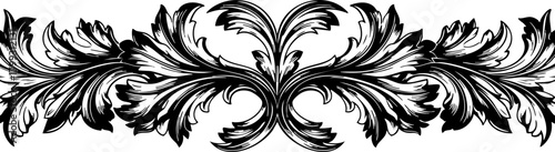 Canvastavla Elegant vintage flourish ornate design element adds classic beauty and sophistic