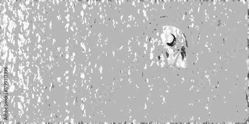 Abstract grayscale textured background with a dark archway silhouette and faint organic shapes