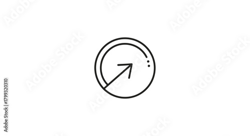 Minimalist Eco Arrow Business Brand Icon