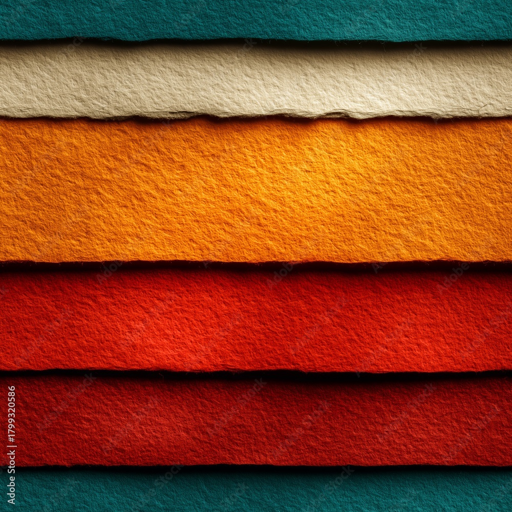 Fototapeta premium Colorful abstract paper texture with vibrant multicolored surface pattern. Perfect for seamless backgrounds, wrapping paper designs, textile prints, wallpaper projects, and creative graphic design