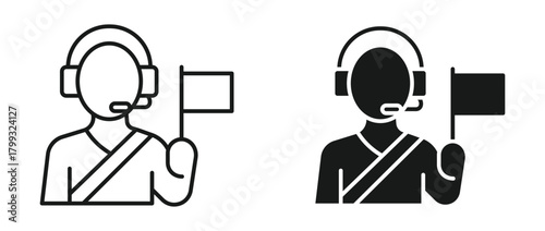 Guide tour icon, vector illustration . 