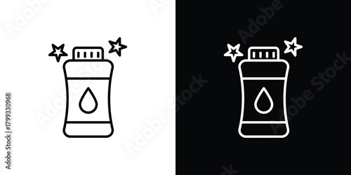 Baby powder icon outline. Vector isolated pictogram for web