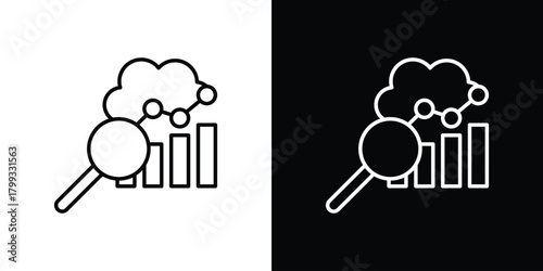 Benchmarking icon outline. Vector isolated pictogram for web