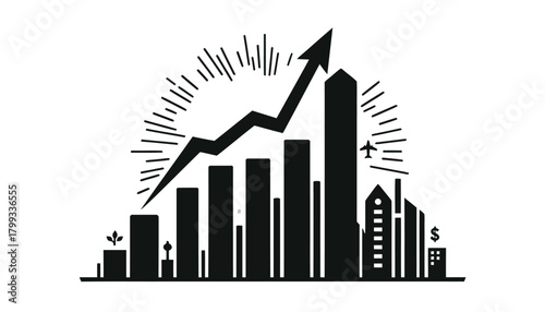 City Growth Business Progress Financial Success