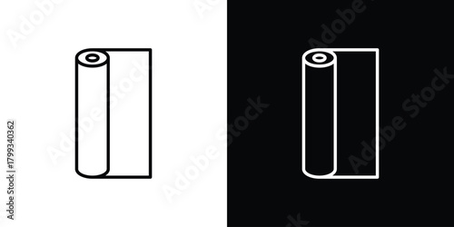 Foil icon outline. Vector isolated pictogram for web