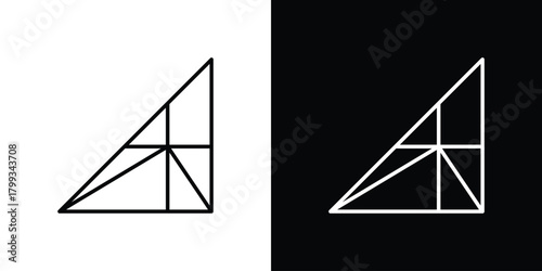 Joist icon outline. Vector isolated pictogram for web