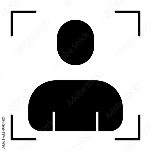 Face scanner icon