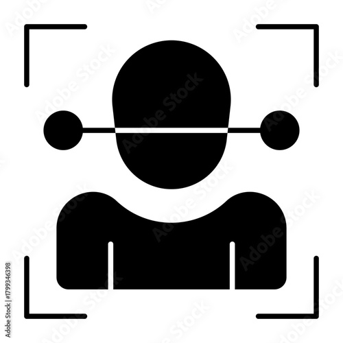 Face scanner icon