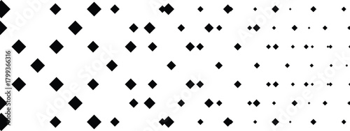 Black Diamond Shape Gradient Pattern Background Geometric Halftone Effect Vector Graphic Element