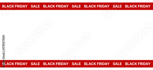 ribbons for black friday sale transparent png or isolated on white background, Crossed ribbons. Big sale. Graphic elements. Vector illustration.