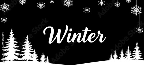 new year card with christmas tree