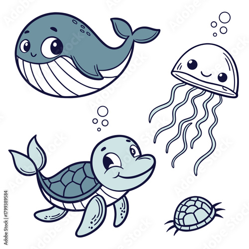 Marine Life Characters
