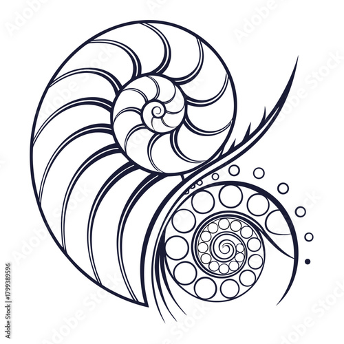 Spiral Nautilus Design