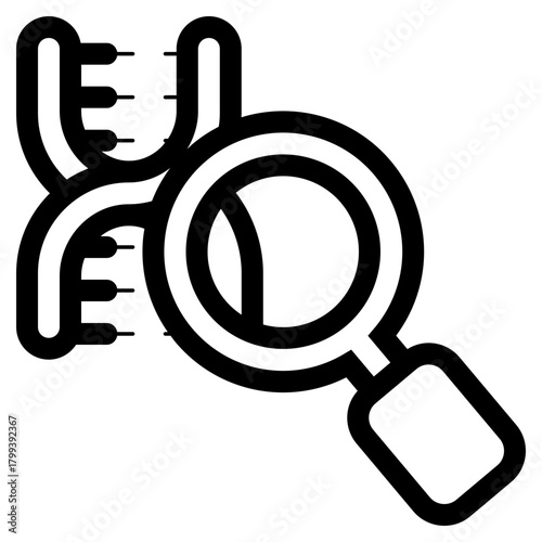 DNA genetic research science icon