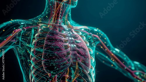 Futuristic Digital Visualization of Human Nervous System and Neural Network Complex Structures
