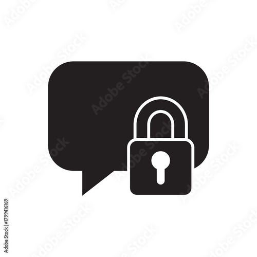 Solid Chat with Padlock Security Lock