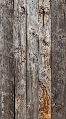 Closeup of cracked weathered wood with detailed natural texture.