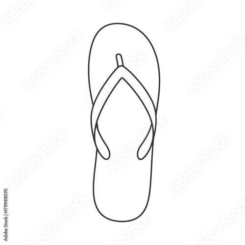 flip flops isolated on white