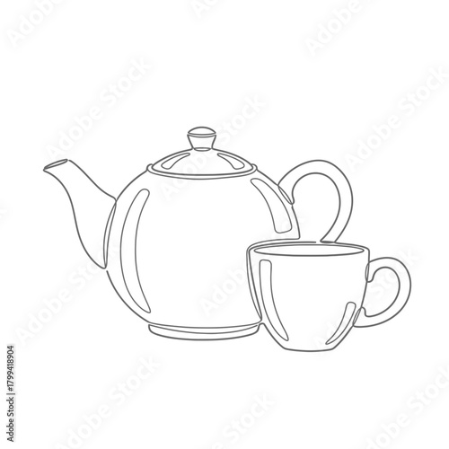 teapot and teacup