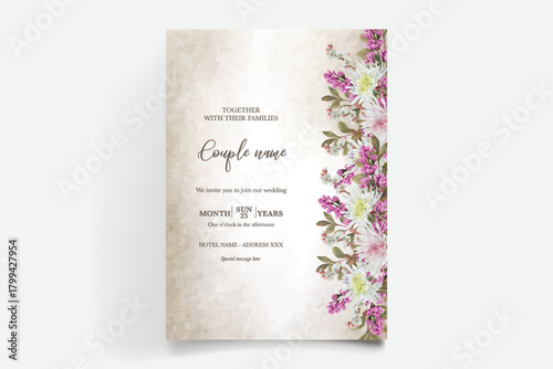 Save the date wedding invitation templates